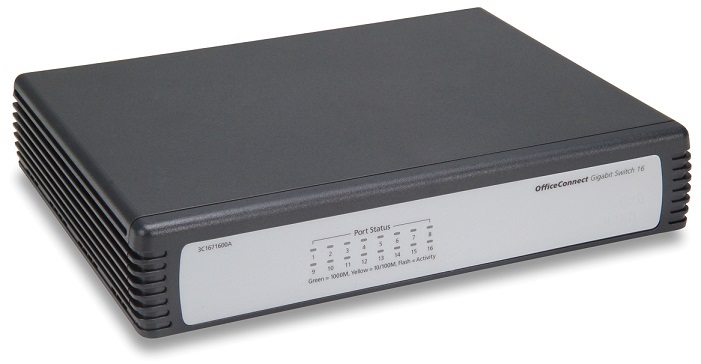 Thiết bị mạng switch HP 1405-16 Desktop Switch JD858A
